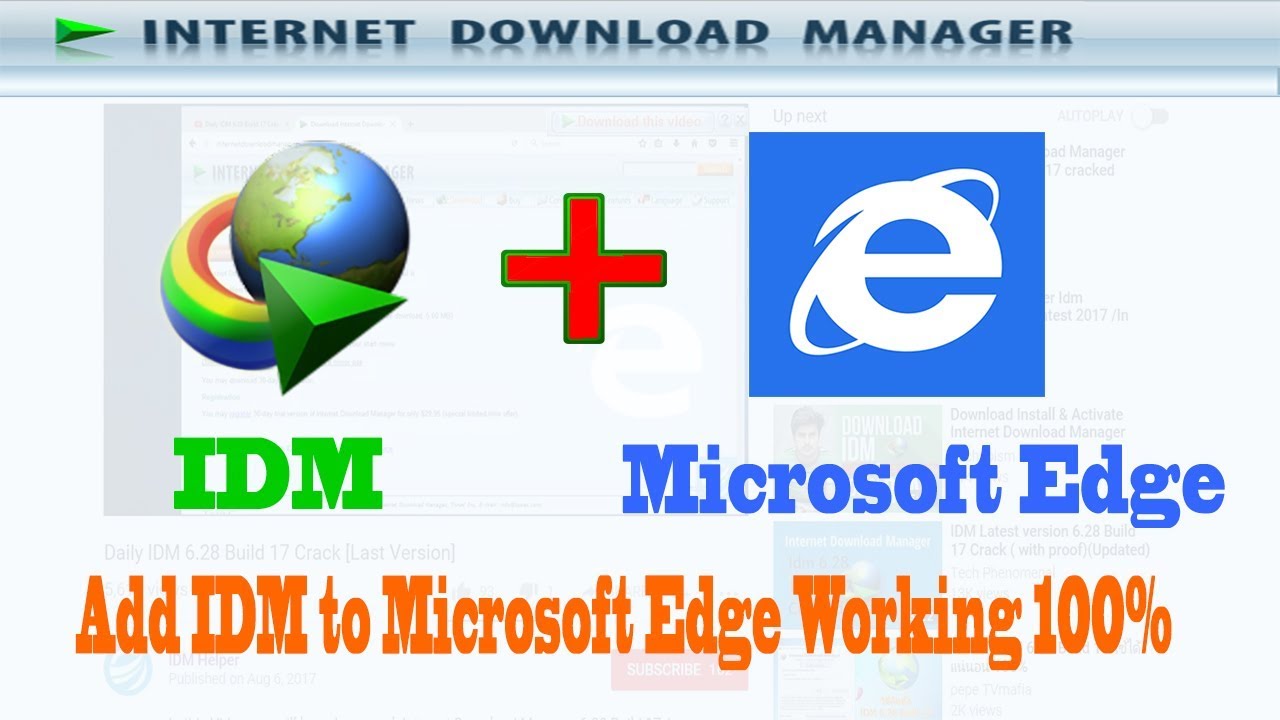 how to add idm to edge